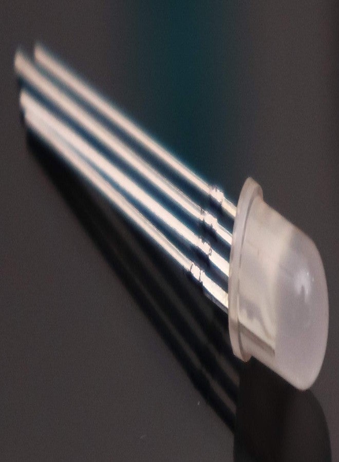 إلكترونيك سبايسس مصابيح LED ثلاثية الألوان RGB من Electronic Spices، مقاس 5 مم (أحمر، أخضر، أزرق، 4 دبابيس، كاثود مشترك، شفاف، تيار مستمر 20 مللي أمبير/لون)، فائقة السطوع، عبوة من 10 قطع - Image 5